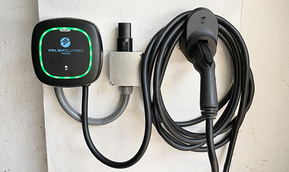 an FPL EVolution Home charger