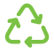 green waste management outline icon