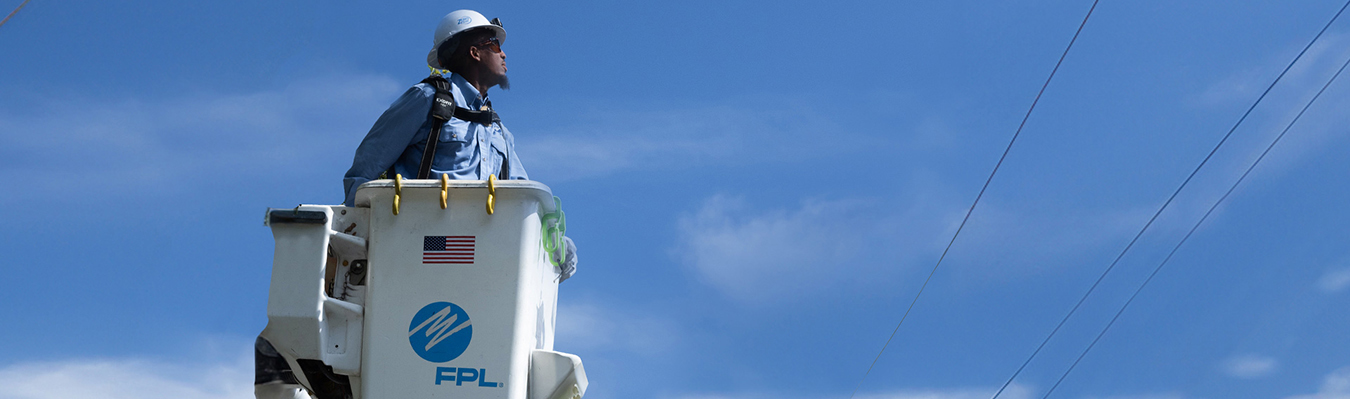 man in bucket truck