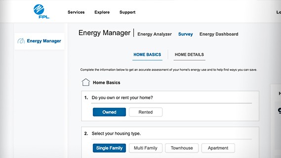screenshot of energy manager properties