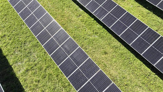 aerial view of the ibis solar center